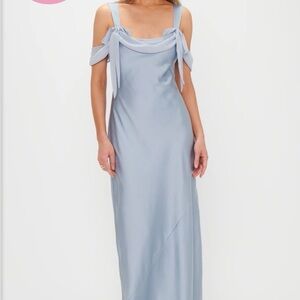 Show Me Your MuMu Soft Blue Maxi Dress